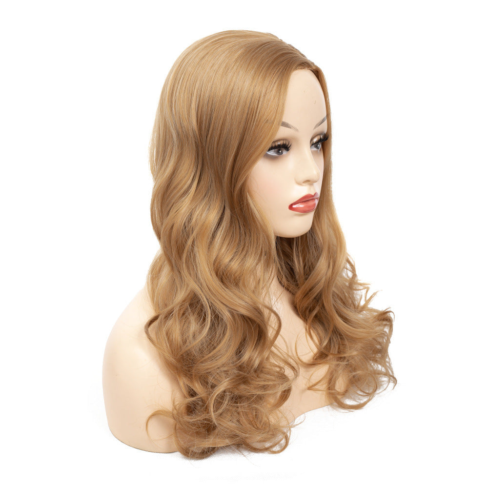 Wholesale Women Blonde Long Loose Wave Full Wig, Voluminous Synthetic Curls for Daily & Party
