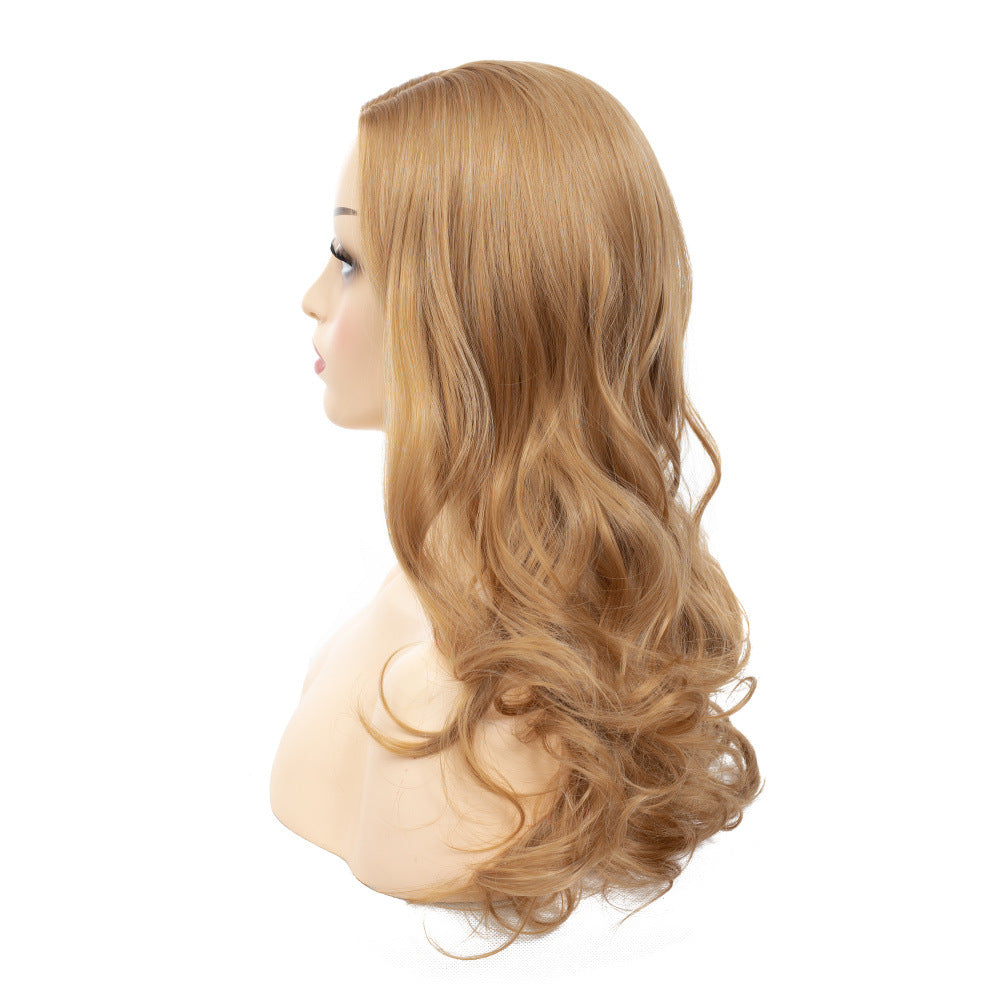 Wholesale Women Blonde Long Loose Wave Full Wig, Voluminous Synthetic Curls for Daily & Party