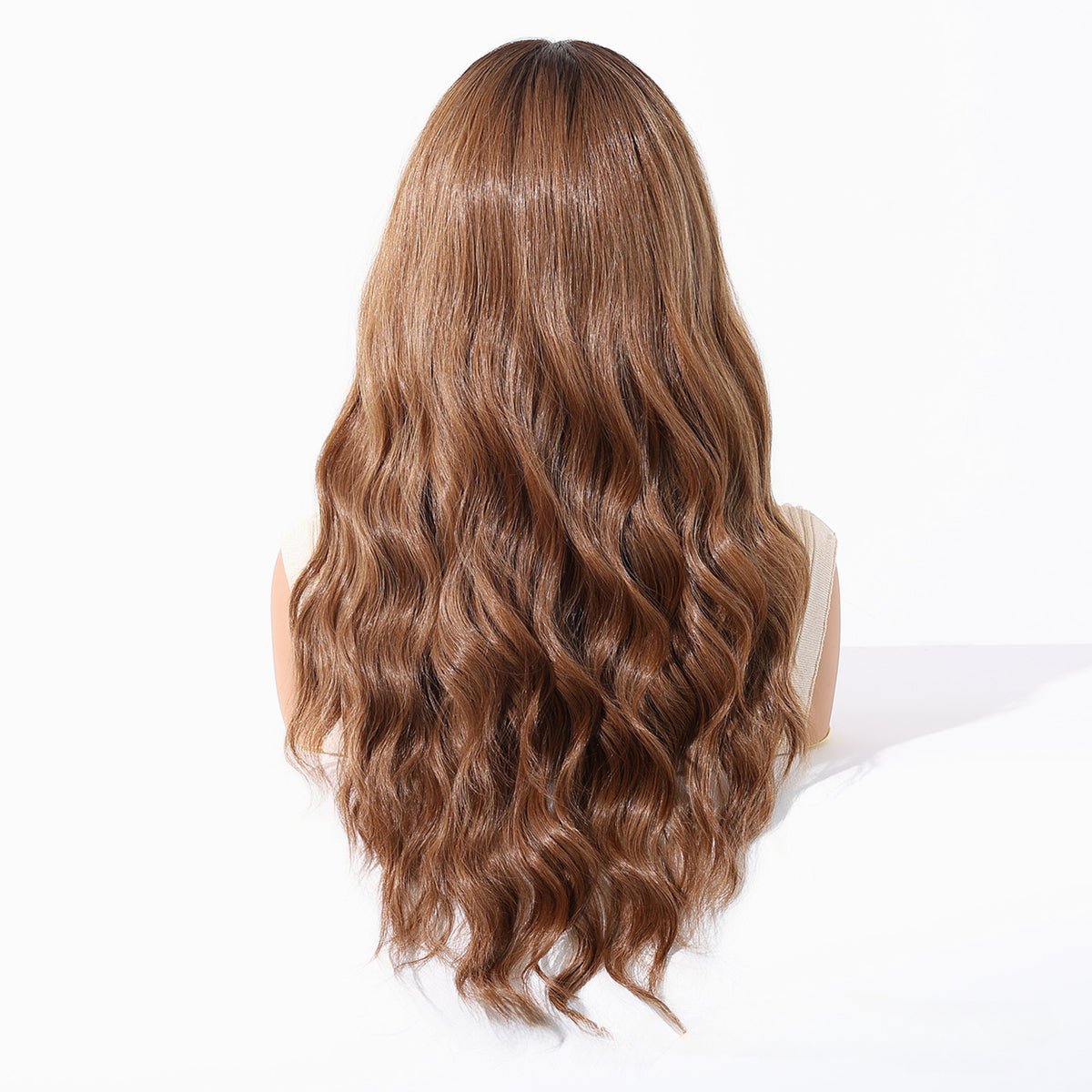 Wholesale New 13×6 Fully Hand-Tied Ombre Brown Lace Wig, Premium Japanese Heat Resistant Synthetic Fiber