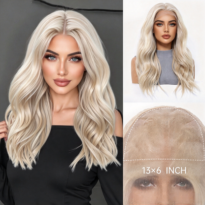 Wholesale New 13×6 Fully Hand-Tied Ombre Brown Lace Wig, Premium Japanese Heat Resistant Synthetic Fiber