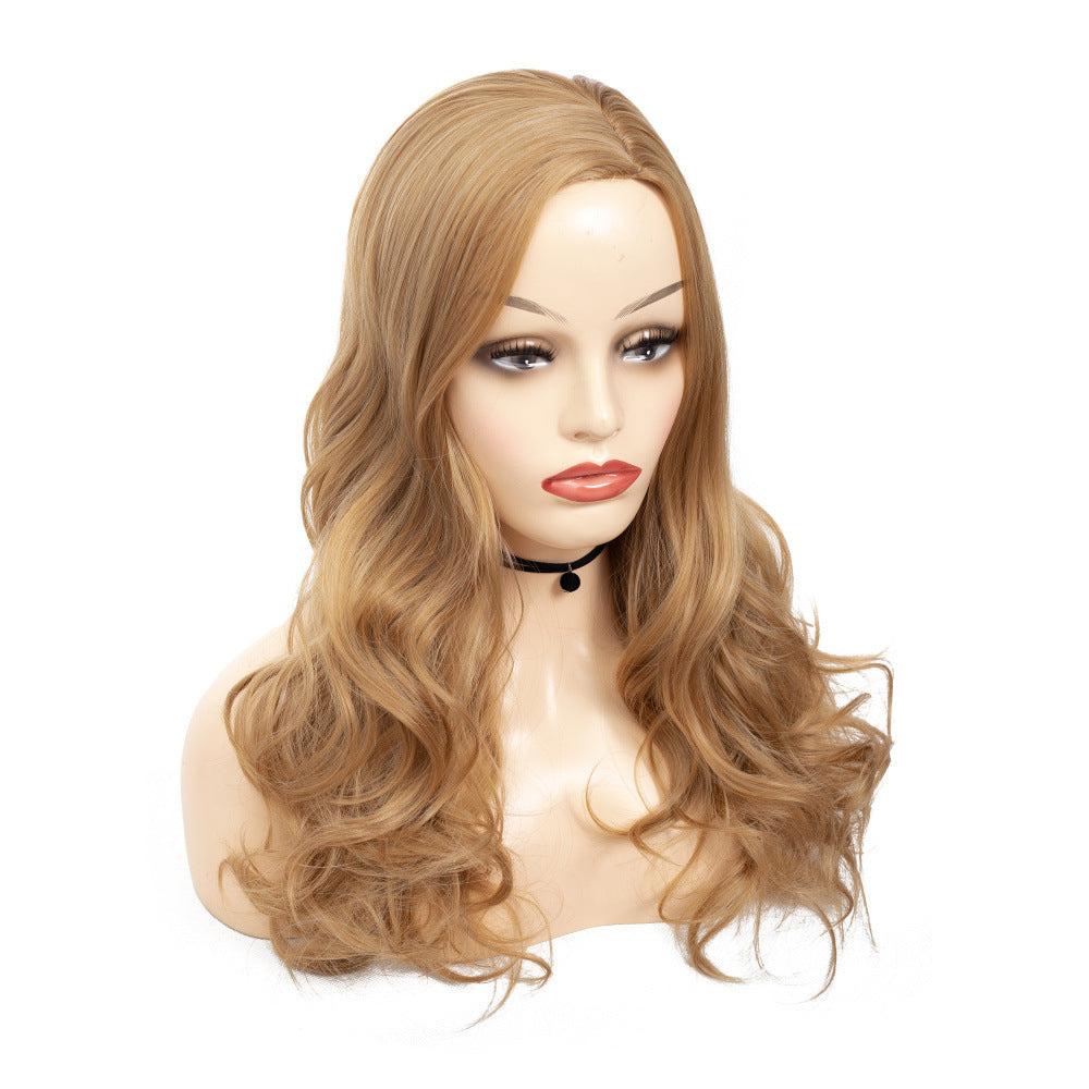 Wholesale Women Blonde Long Loose Wave Full Wig, Voluminous Synthetic Curls for Daily & Party