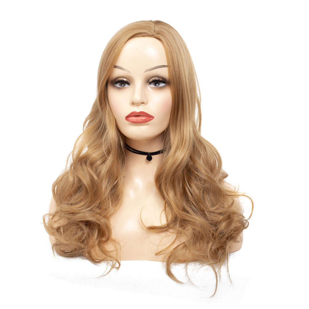 Wholesale Women Blonde Long Loose Wave Full Wig, Voluminous Synthetic Curls for Daily & Party