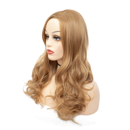 Wholesale Women Blonde Long Loose Wave Full Wig, Voluminous Synthetic Curls for Daily & Party