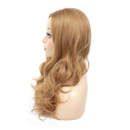 Wholesale Women Blonde Long Loose Wave Full Wig, Voluminous Synthetic Curls for Daily & Party