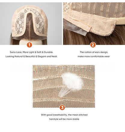 Wholesale Hand-Tied Full HD Lace Wig, Platinum Ombre Long Body Wave Pre Plucked Hairline Hollywood Style Wig for Women