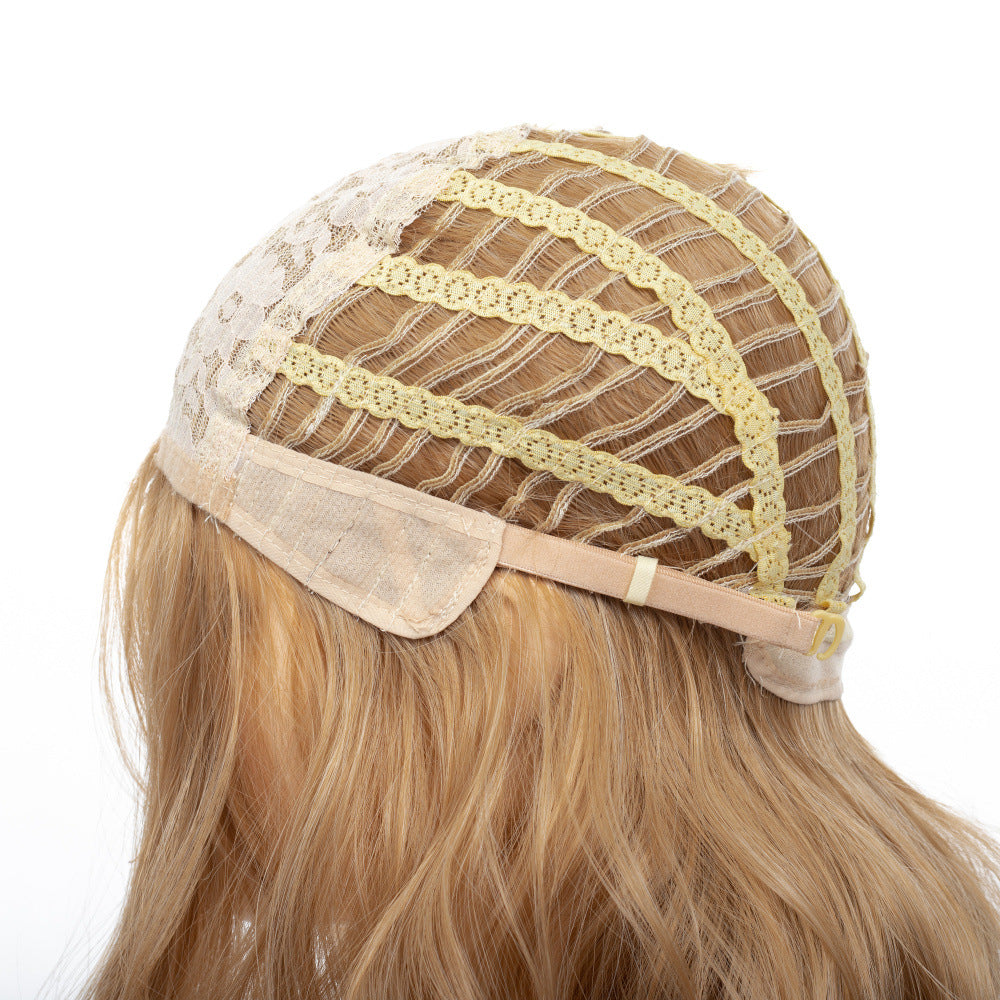 Wholesale Women Blonde Long Loose Wave Full Wig, Voluminous Synthetic Curls for Daily & Party