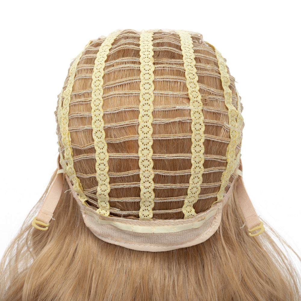 Wholesale Women Blonde Long Loose Wave Full Wig, Voluminous Synthetic Curls for Daily & Party